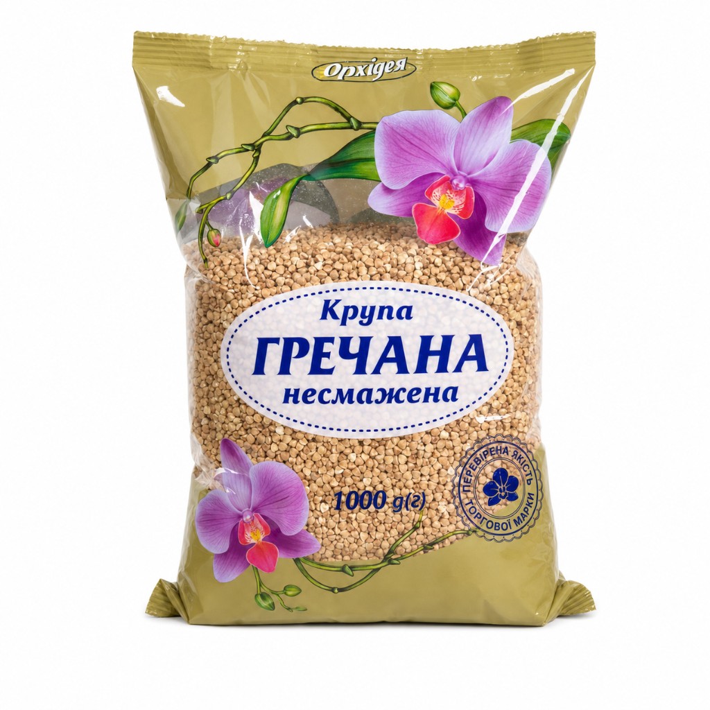 Крупа гречана несмажена 1кг